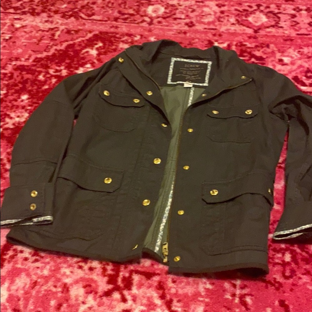 J crew green jacket